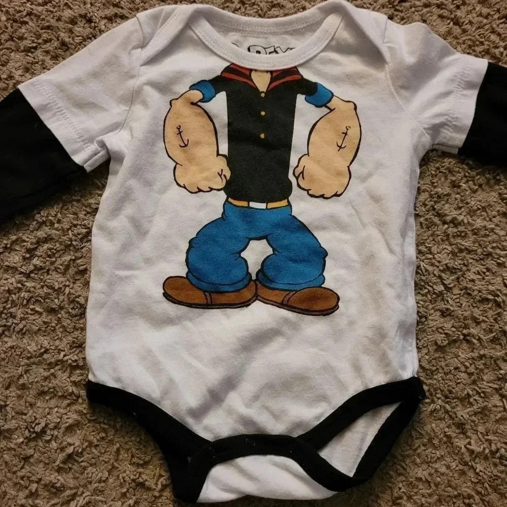 Vintage Popeye infant onesie #1
